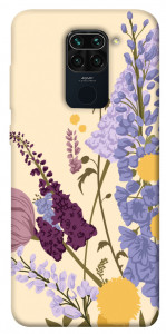 Чехол Flowers art для Xiaomi Redmi Note 9
