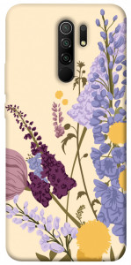 Чехол Flowers art для Xiaomi Redmi 9