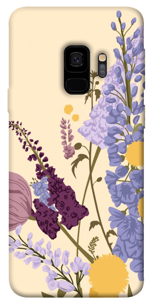 Чехол Flowers art для Galaxy S9