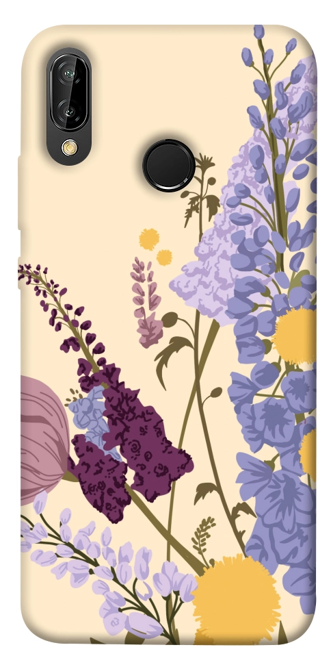 Чехол Flowers art для Huawei P20 Lite