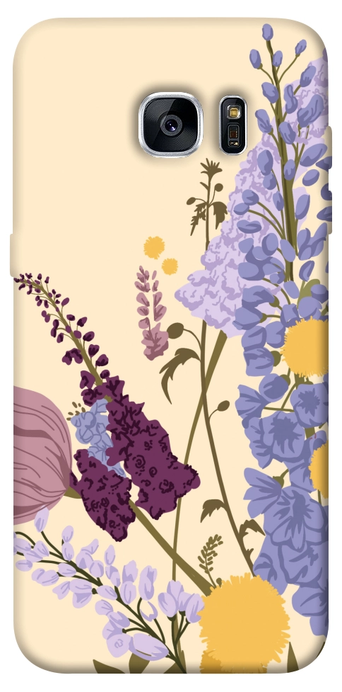 Чехол Flowers art для Galaxy S7 Edge