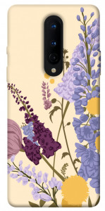 Чехол Flowers art для OnePlus 8