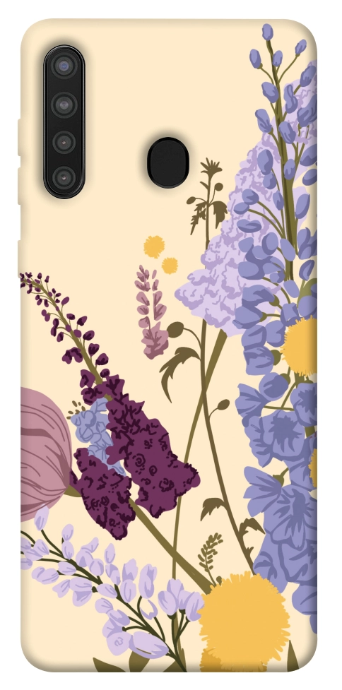 Чохол Flowers art для Galaxy A21