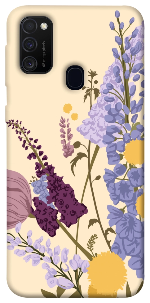 Чехол Flowers art для Galaxy M30s