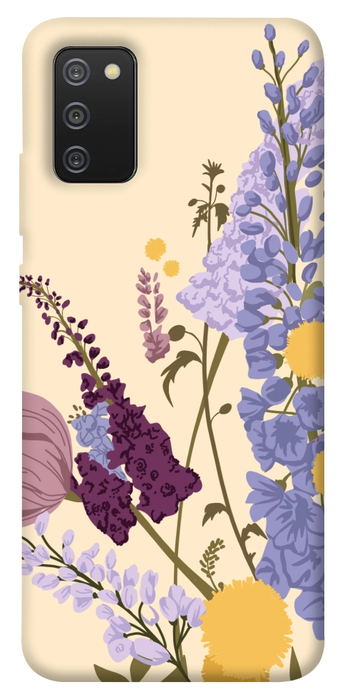 Чохол Flowers art для Galaxy A02s