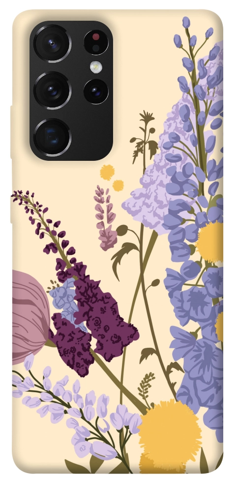 Чехол Flowers art для Galaxy S21 Ultra