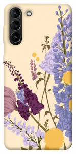 Чохол Flowers art для Galaxy S21+