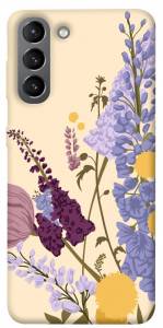 Чохол Flowers art для Galaxy S21