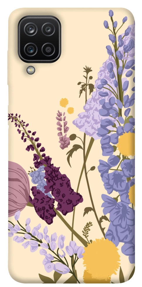 Чохол Flowers art для Galaxy A12