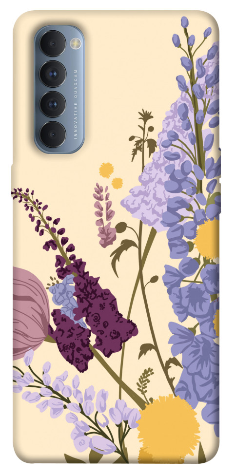 Чохол Flowers art для Oppo Reno 4 Pro