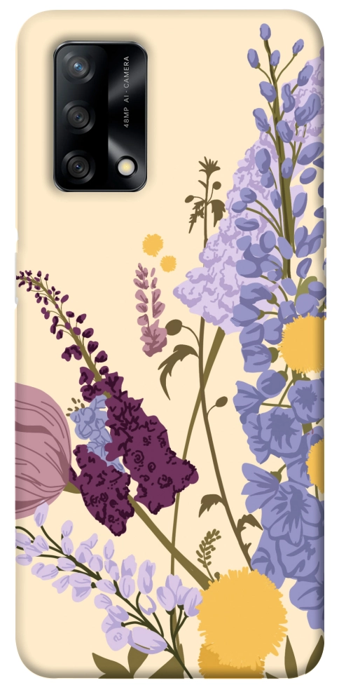 Чохол Flowers art для Oppo A74 4G