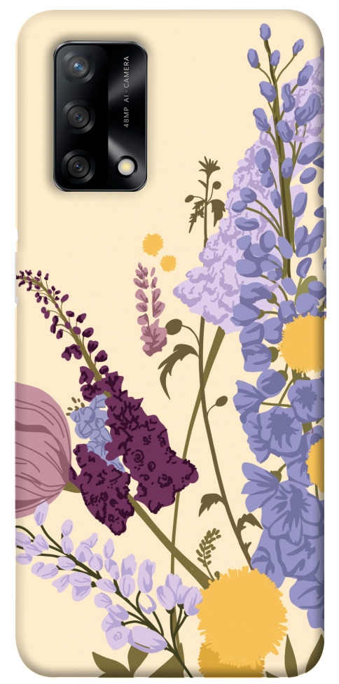 Чехол Flowers art для Oppo A74 4G