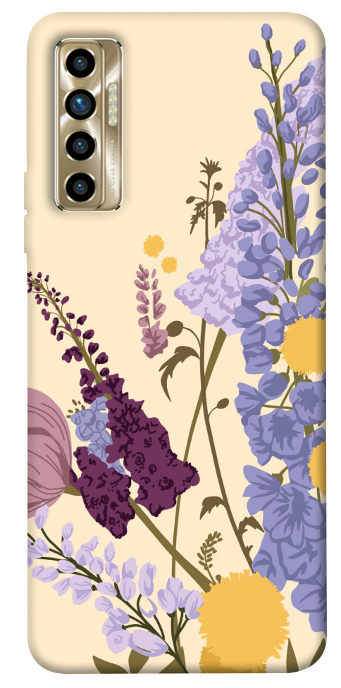 Чехол Flowers art для TECNO Camon 17P