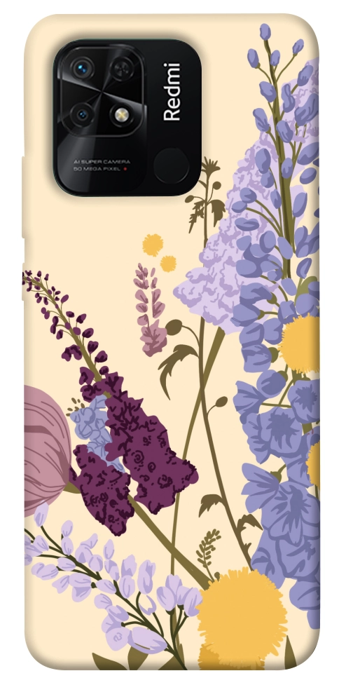 Чехол Flowers art для Xiaomi Redmi 10C