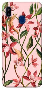 Чехол Floral motifs для Galaxy A20 (2019)