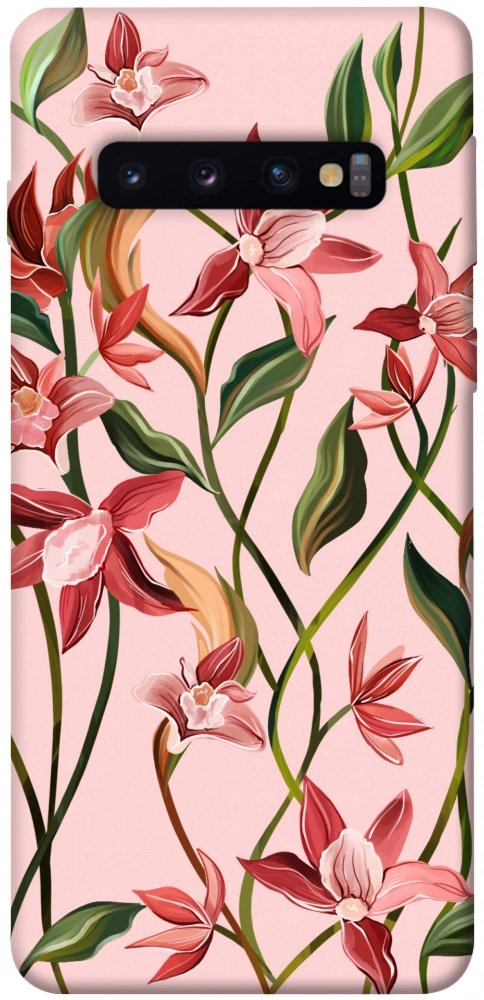 Чехол Floral motifs для Galaxy S10 (2019)