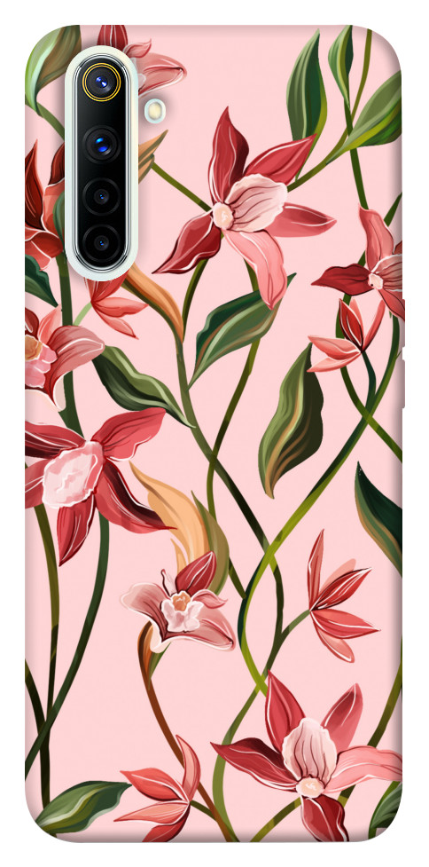 Чехол Floral motifs для Realme 6