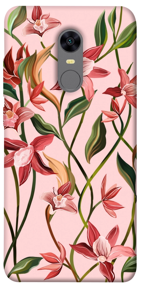 Чохол Floral motifs для Xiaomi Redmi Note 5 (Single Camera)