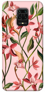 Чехол Floral motifs для Xiaomi Redmi Note 9 Pro