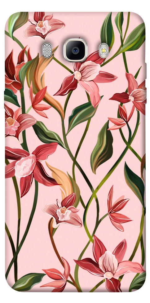 Чехол Floral motifs для Galaxy J7 (2016)