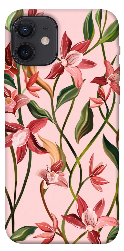 Чехол Floral motifs для iPhone 12