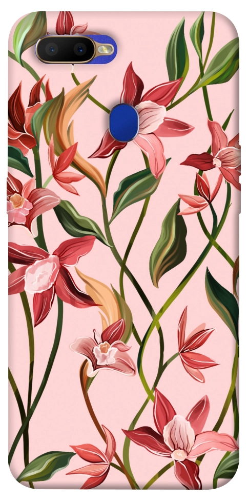 Чехол Floral motifs для Oppo A5s