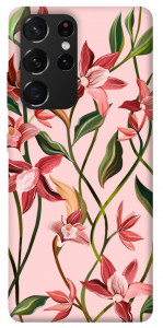 Чехол Floral motifs для Galaxy S21 Ultra