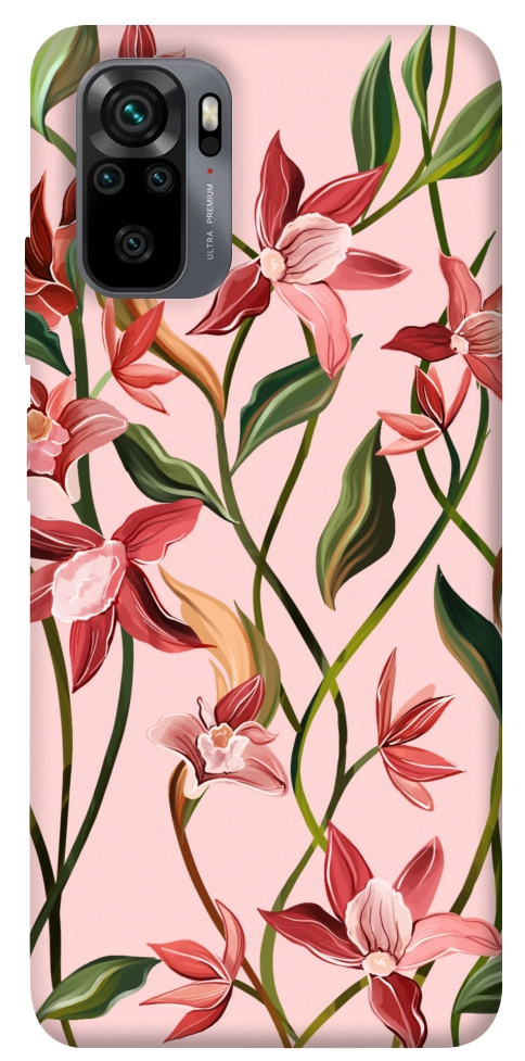 Чехол Floral motifs для Xiaomi Redmi Note 10