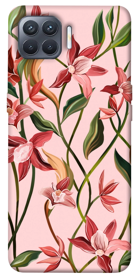 Чохол Floral motifs для Oppo Reno 4 Lite