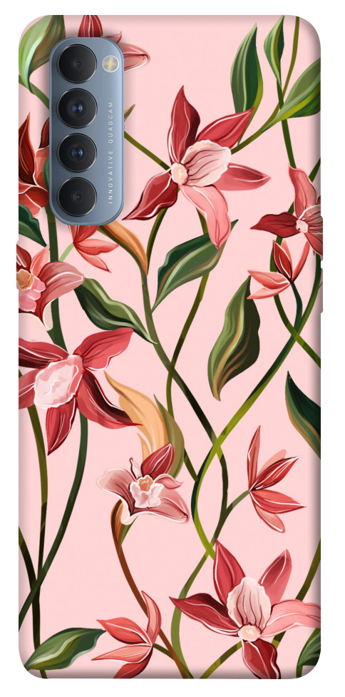 Чохол Floral motifs для Oppo Reno 4 Pro