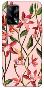 Чехол Floral motifs для Oppo A74 4G
