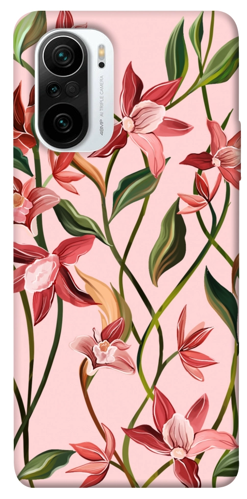 Чехол Floral motifs для Xiaomi Redmi K40