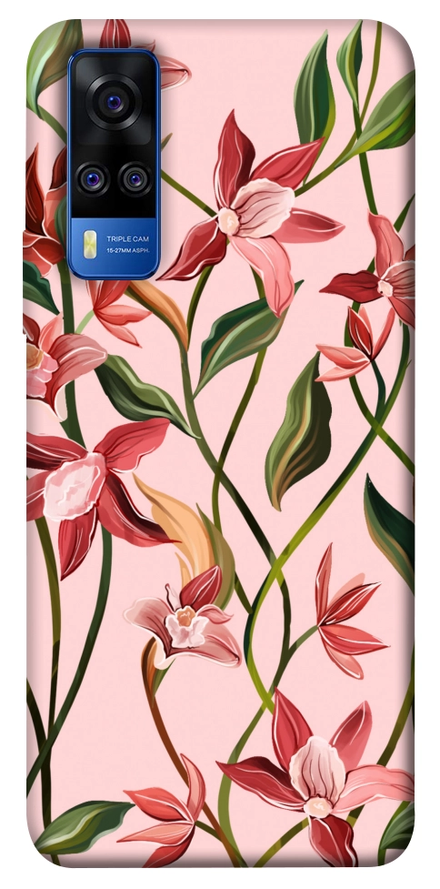 Чехол Floral motifs для Vivo Y51a