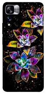 Чехол Flowers on black для Xiaomi Redmi Note 11 5G