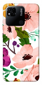 Чехол Акварельные цветы для Xiaomi Redmi 10A