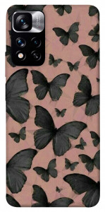 Чехол Порхающие бабочки для Xiaomi Redmi Note 11 5G