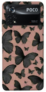 Чехол Порхающие бабочки для Xiaomi Poco X4 Pro