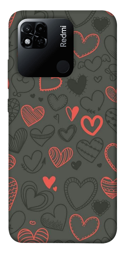 Чехол Милые сердца для Xiaomi Redmi 10A
