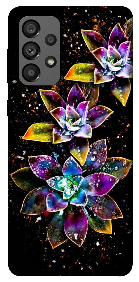 Чохол Flowers on black для Galaxy A73 5G