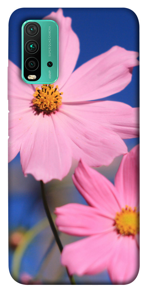 Чехол Розовая ромашка для Xiaomi Redmi Note 9 4G