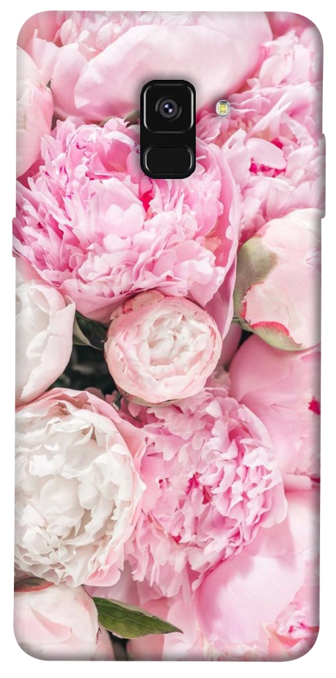 Чехол Pink peonies для Galaxy A8 (2018)