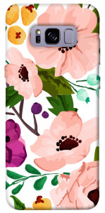 Чехол Акварельные цветы для Galaxy S8+