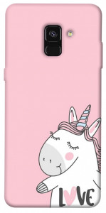 Чехол Unicorn love для Galaxy A8 (2018)