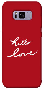 Чехол Hello love для Galaxy S8+