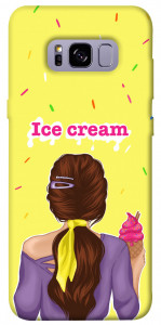 Чехол Ice cream girl для Galaxy S8+