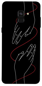 Чехол Плетение рук для Galaxy A8 (2018)