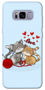 Чехол Два кота Love для Galaxy S8+
