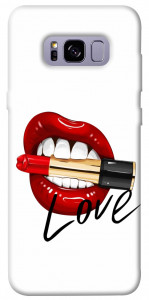 Чехол Красные губы для Galaxy S8+