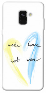 Чехол Make love not war для Galaxy A8 (2018)
