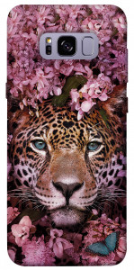 Чехол Леопард в цветах для Galaxy S8+